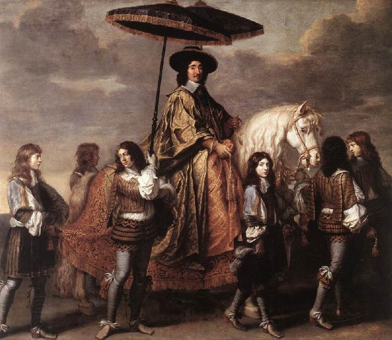 LE BRUN, Charles Chancellor Sguier at the Entry of Louis XIV into Paris in 1660 sg